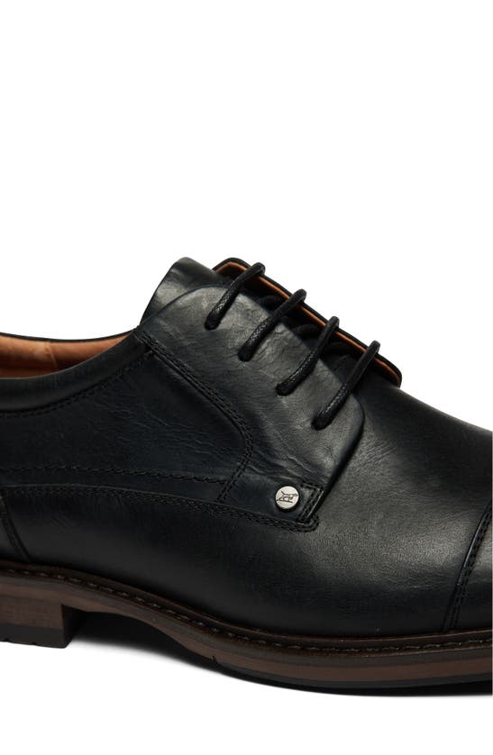 Shop Rodd & Gunn Darfield Cap Toe Oxford In Onyx Wash