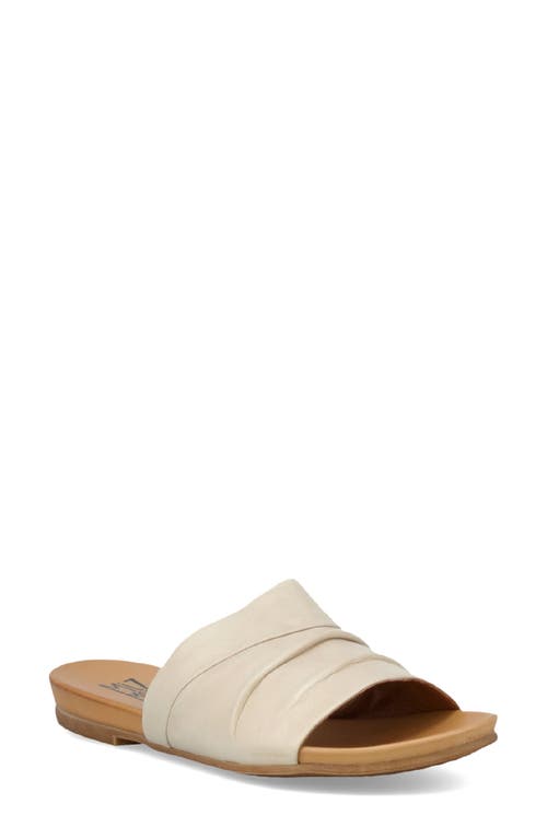Aria Slide Sandal in Cream