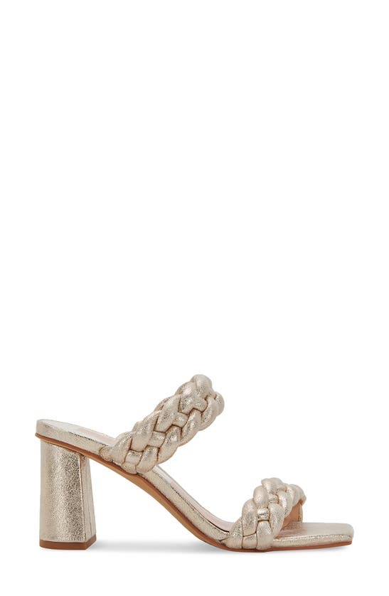 Dolce Vita Paily Heels In Light Gold Metallic Stella Suede In Gold