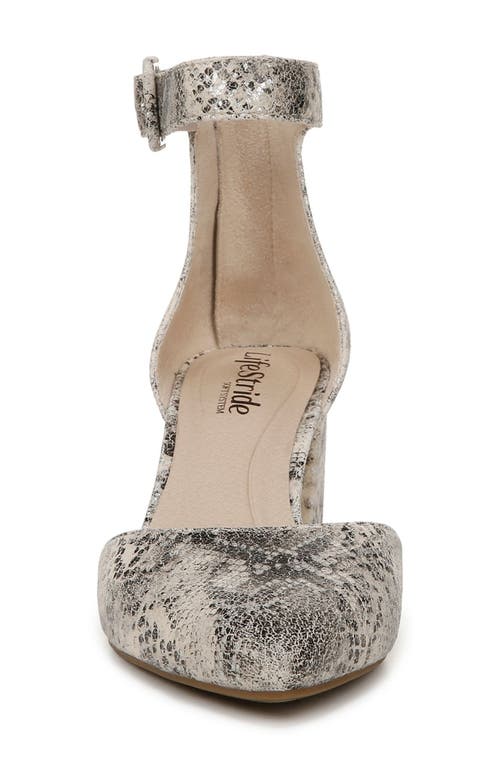 Shop Lifestride Admire Ankle Strap Pump In Taupe Multi