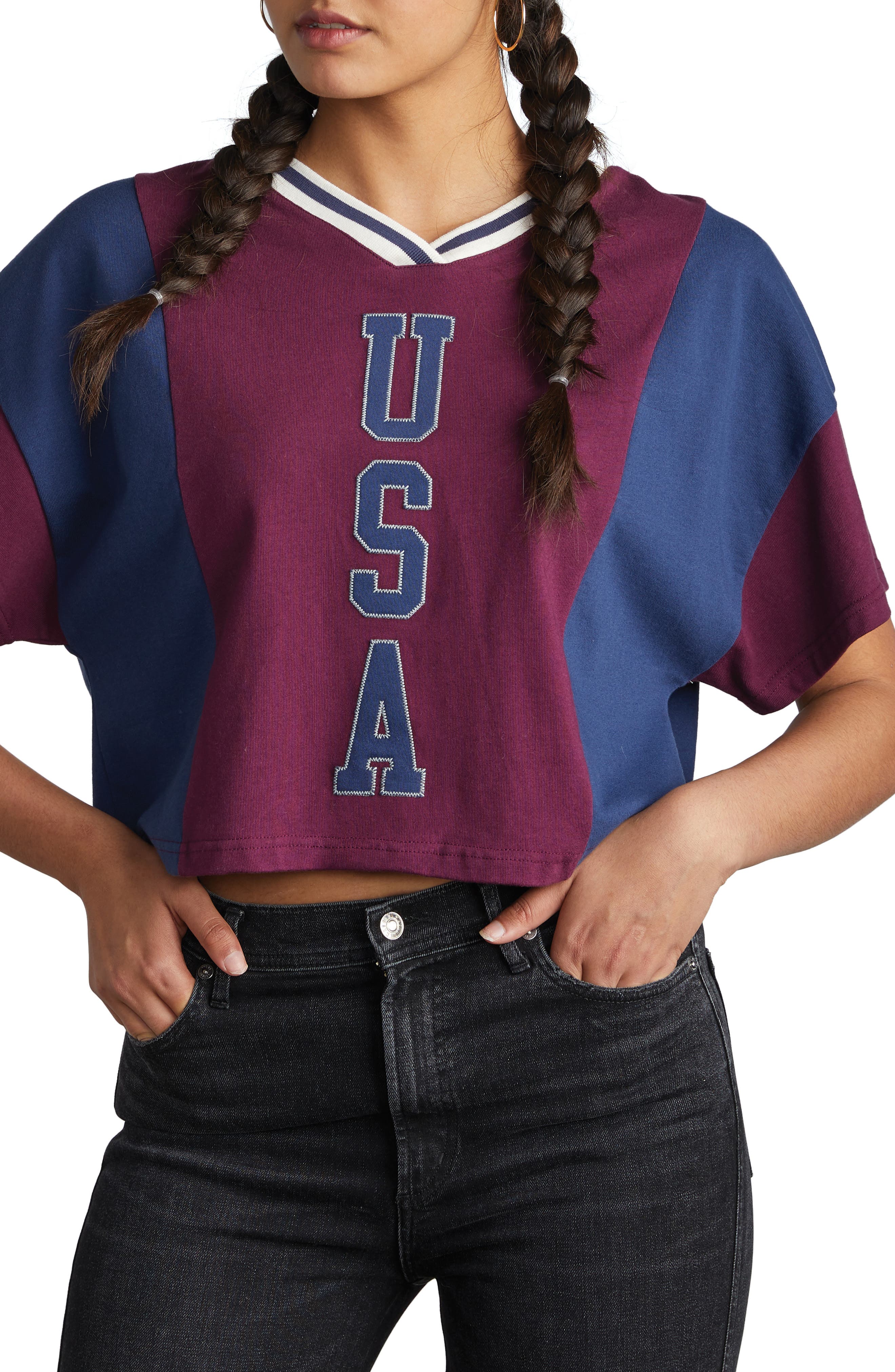 Champion Crop Football Tee Nordstrom