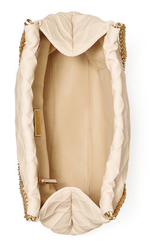 Shop Tory Burch Fleming Soft Quilted Leather Hobo Bag In New Cream