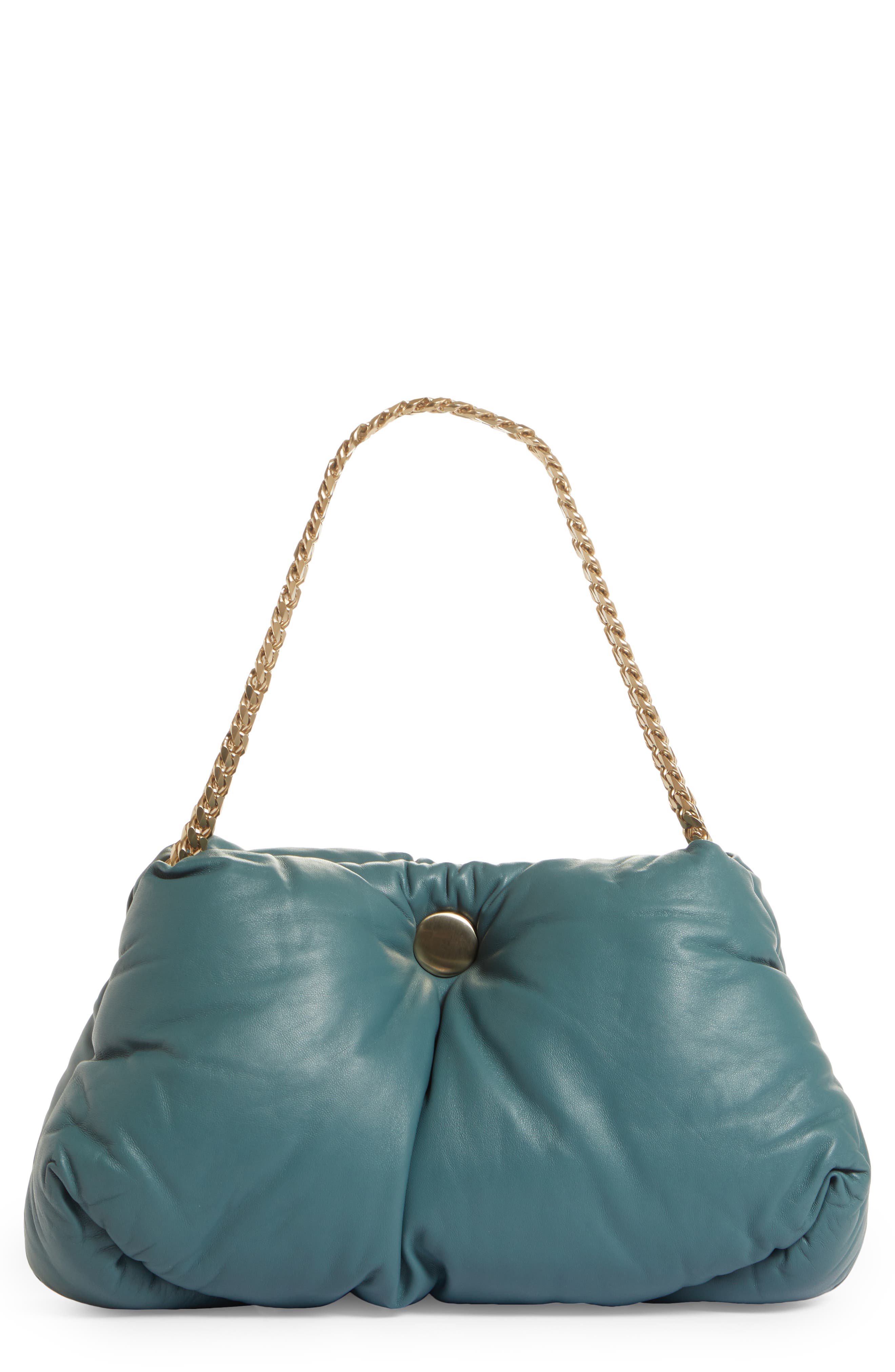 Proenza Schouler Puffy Tobo Leather Shoulder Bag - Coral