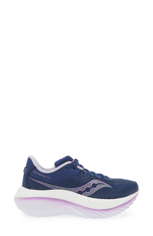 Shop Saucony Kinvara Pro Running Shoe In Indigo/mauve