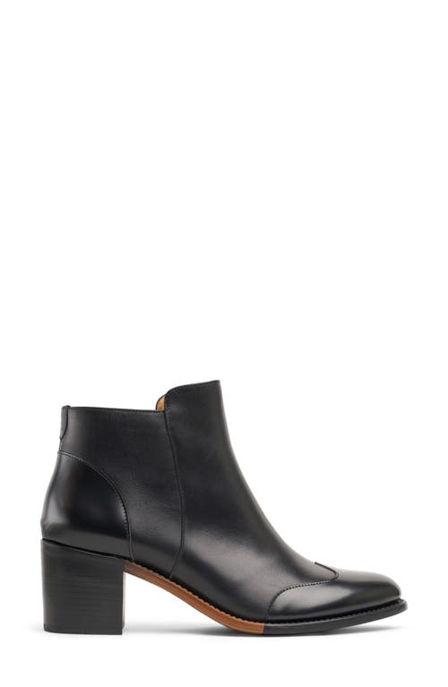 Shop The Office Of Angela Scott Miss Rosario Wingtip Bootie In Black On Black