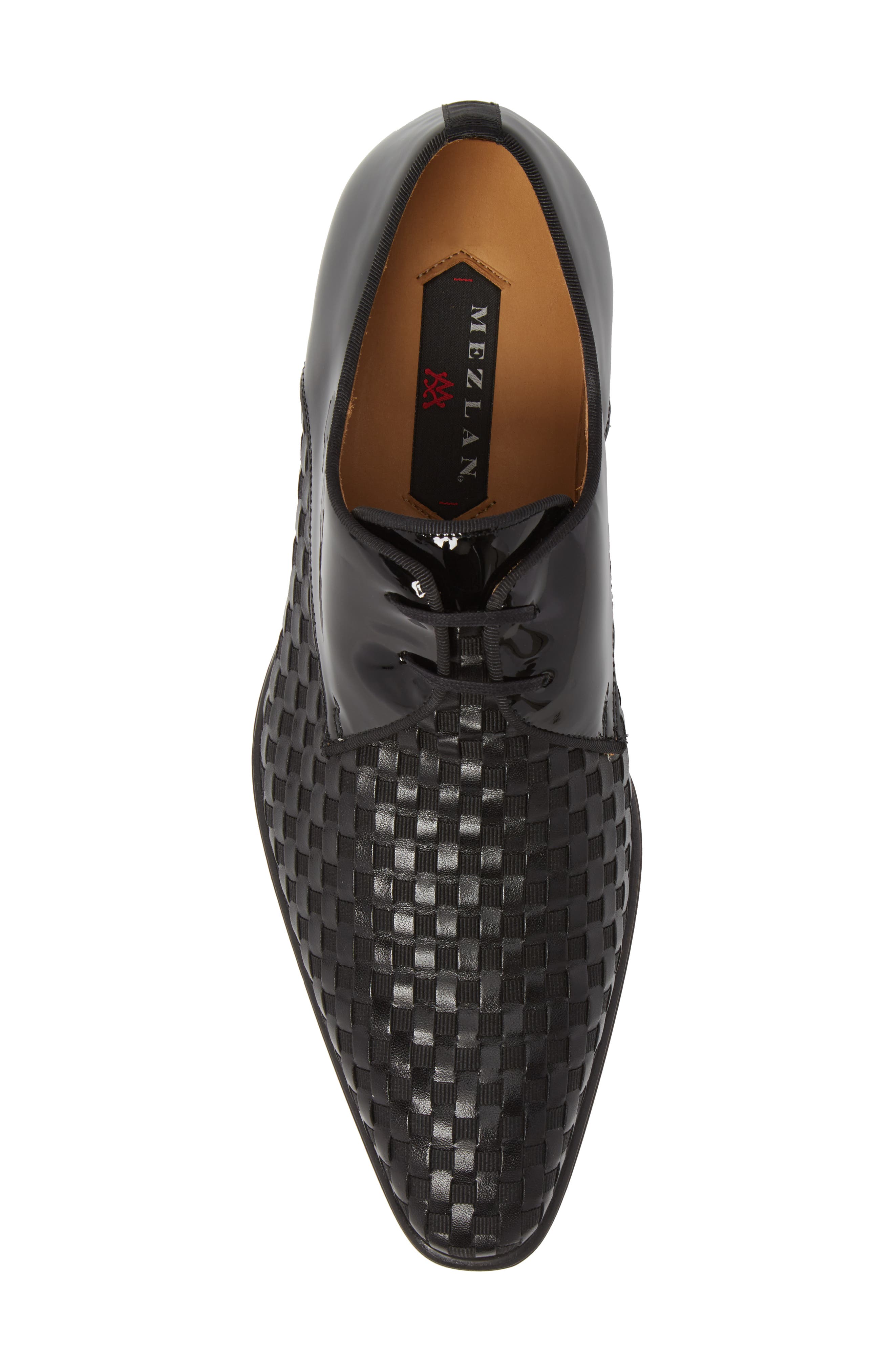Mezlan Sexto Mens Shoes Black Calfskin \u0026 Fabric Oxfords 8230 (MZ2339)