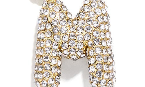 Baublebar Mini Pavé Bubble Initial Necklace In Gold M