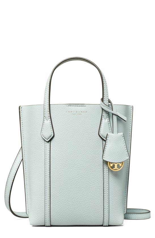 Tory Burch Perry Mini N/s Crossbody Tote In Seltzer / Pavestone | ModeSens