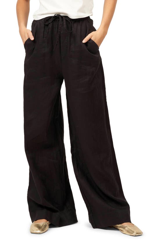 Shop Equipment Timo Cotton Blend Drawstring Pants In True Black