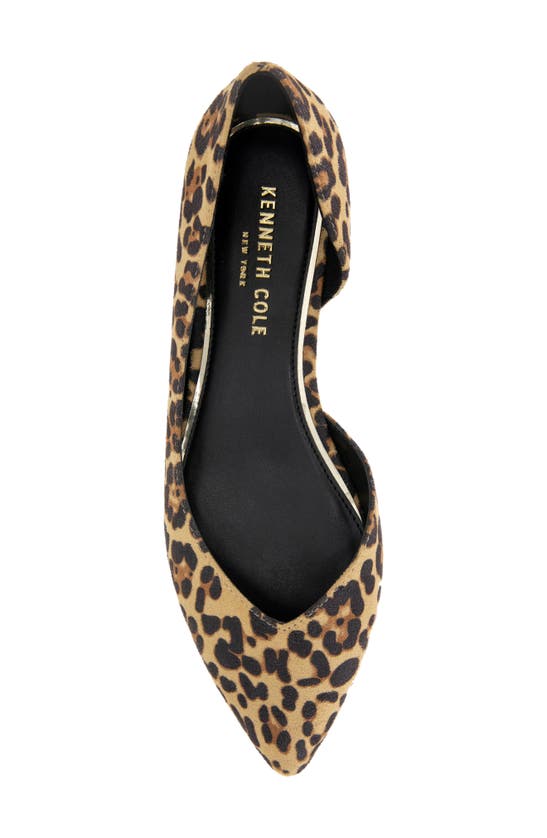 Shop Kenneth Cole Carmina Half D'orsay Flat In Animal