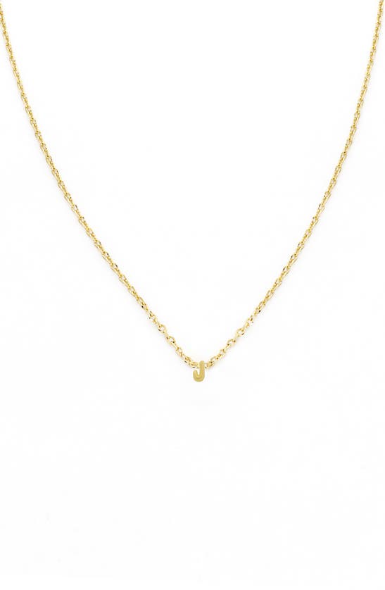 Panacea Bubble Initial Necklace In Gold-j