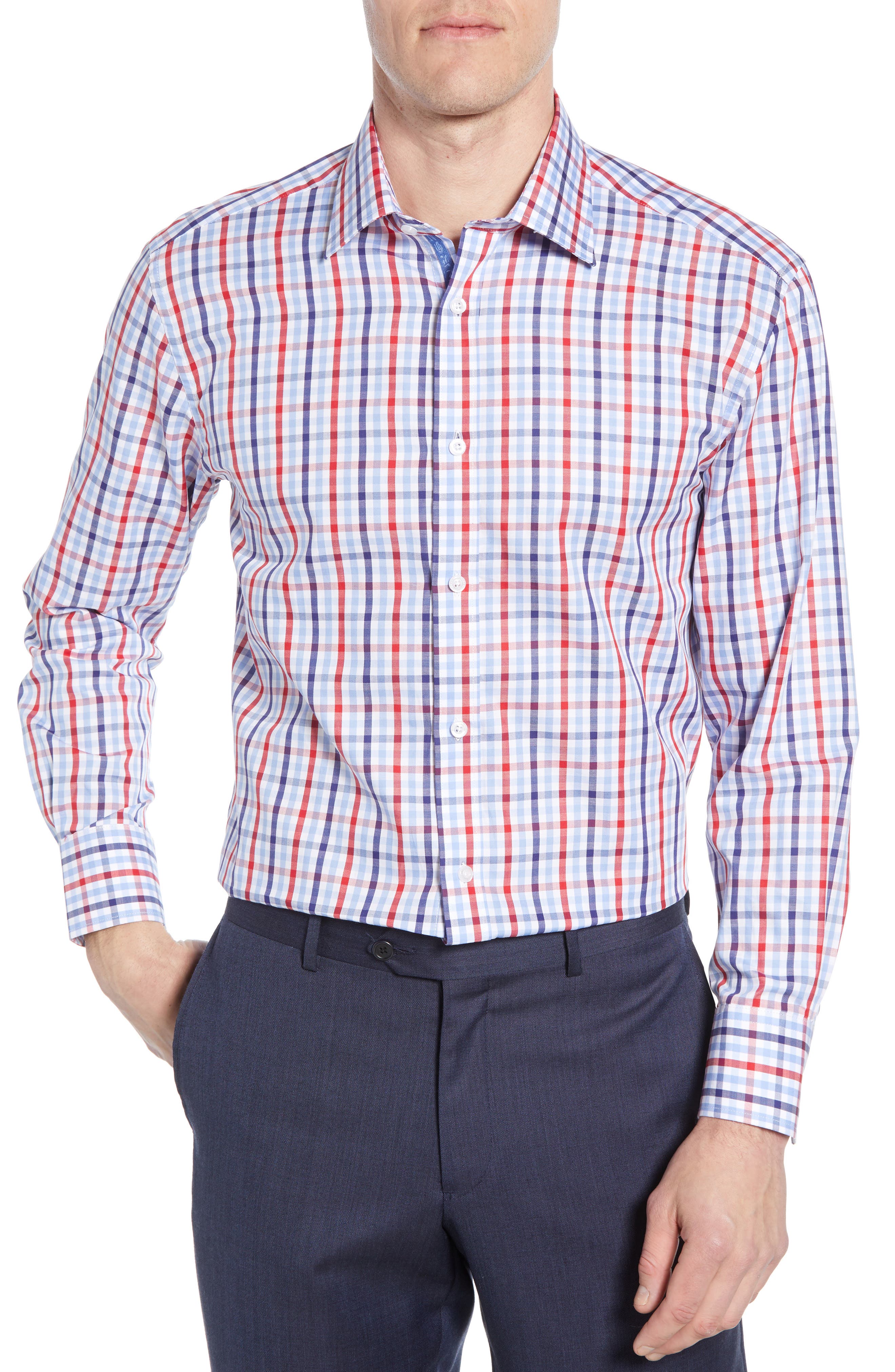 English Laundry Trim Fit Check Dress Shirt Nordstrom