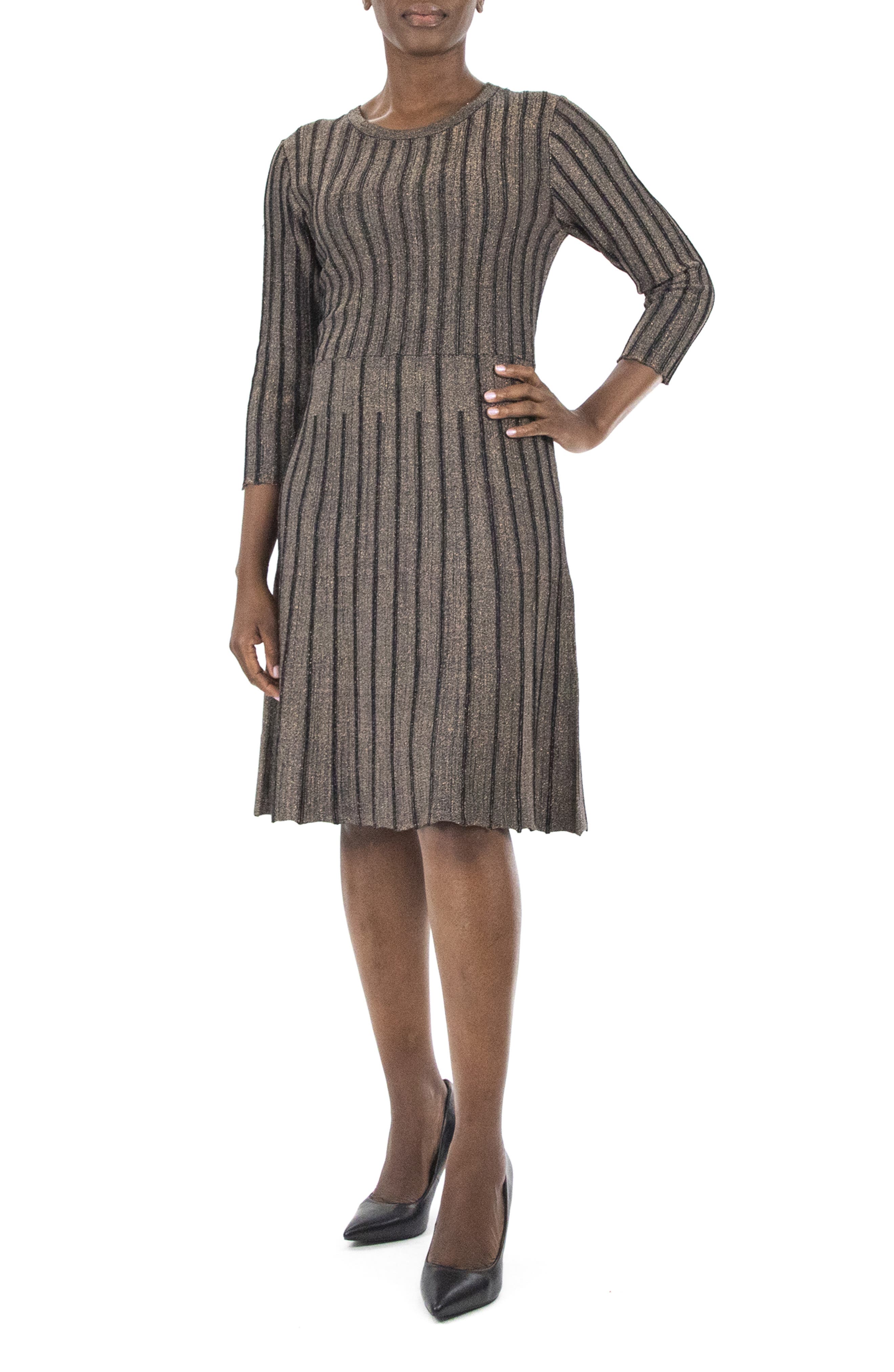nina leonard sweater dress