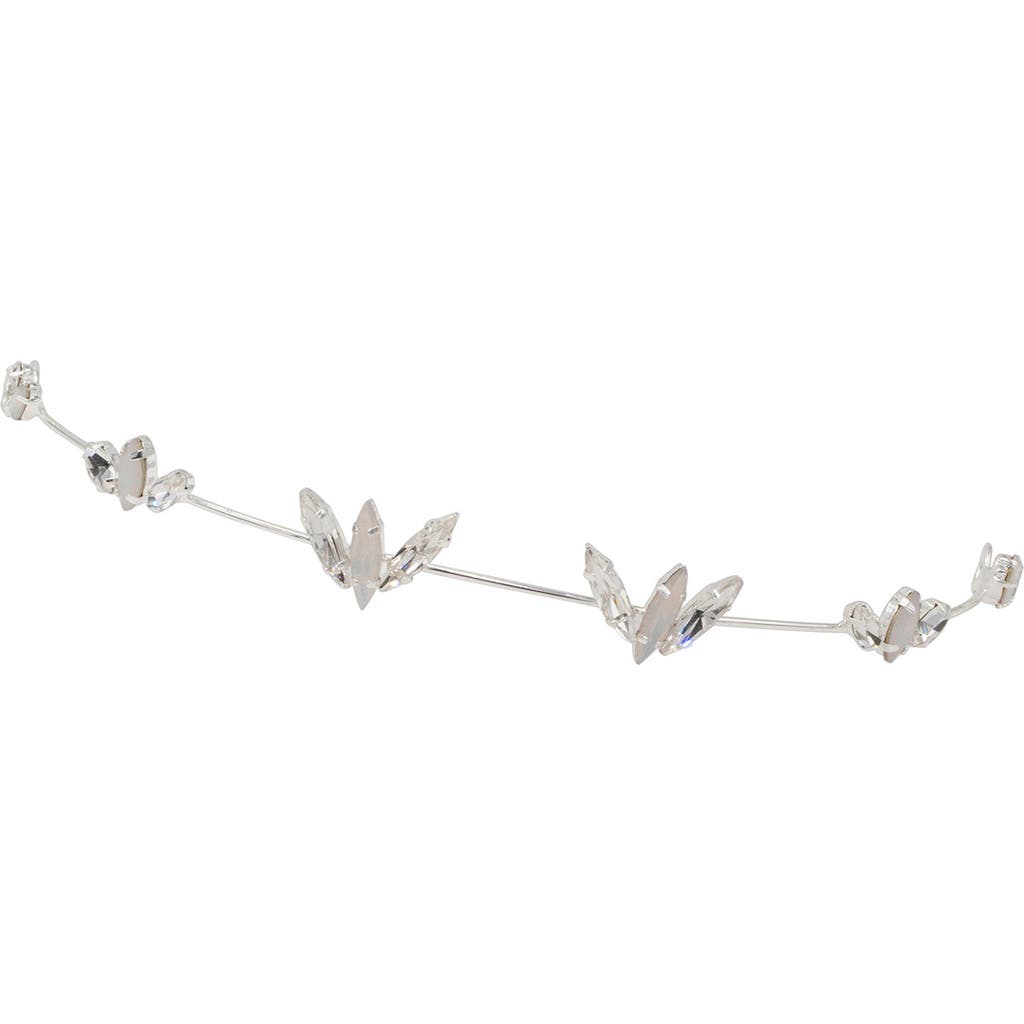 Brides And Hairpins Brides & Hairpins Meara Crystal & Opal Halo Comb In Metallic