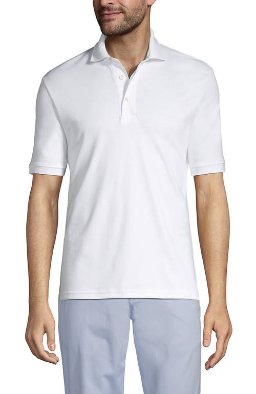 LANDS' END LANDS' END SHORT SLEEVE COTTON SUPIMA POLO SHIRT 