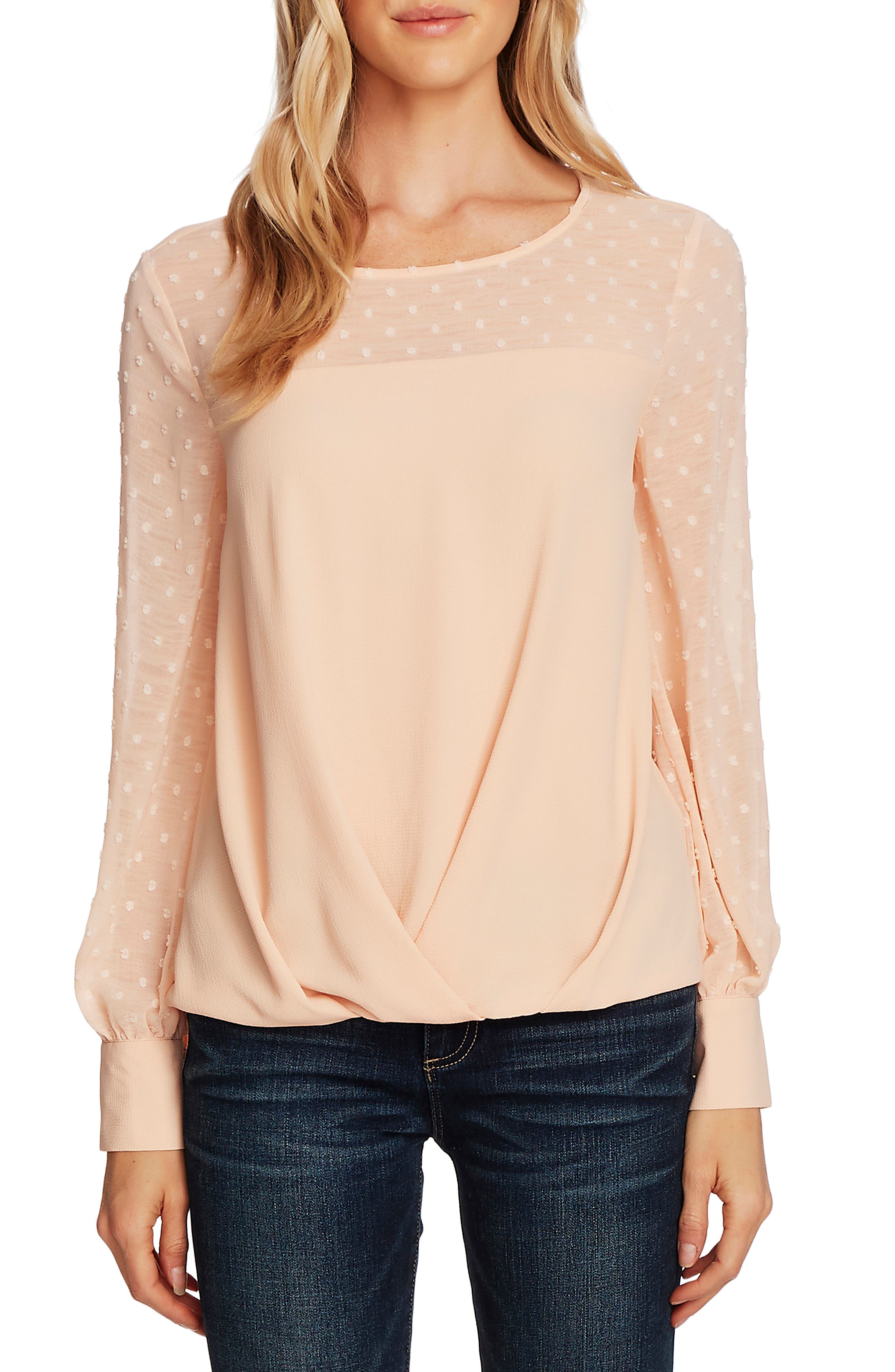 vince camuto long sleeve blouse
