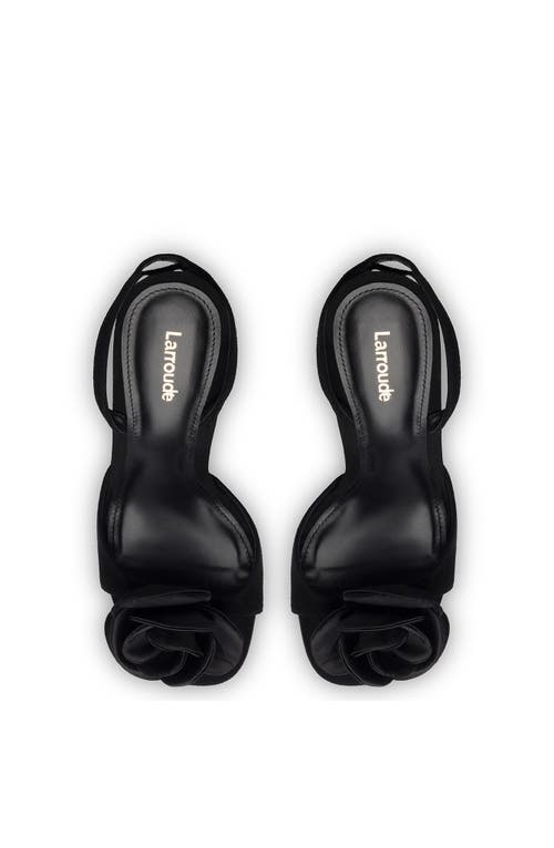 Shop Larroude Larroudé Salma Sandal In Black