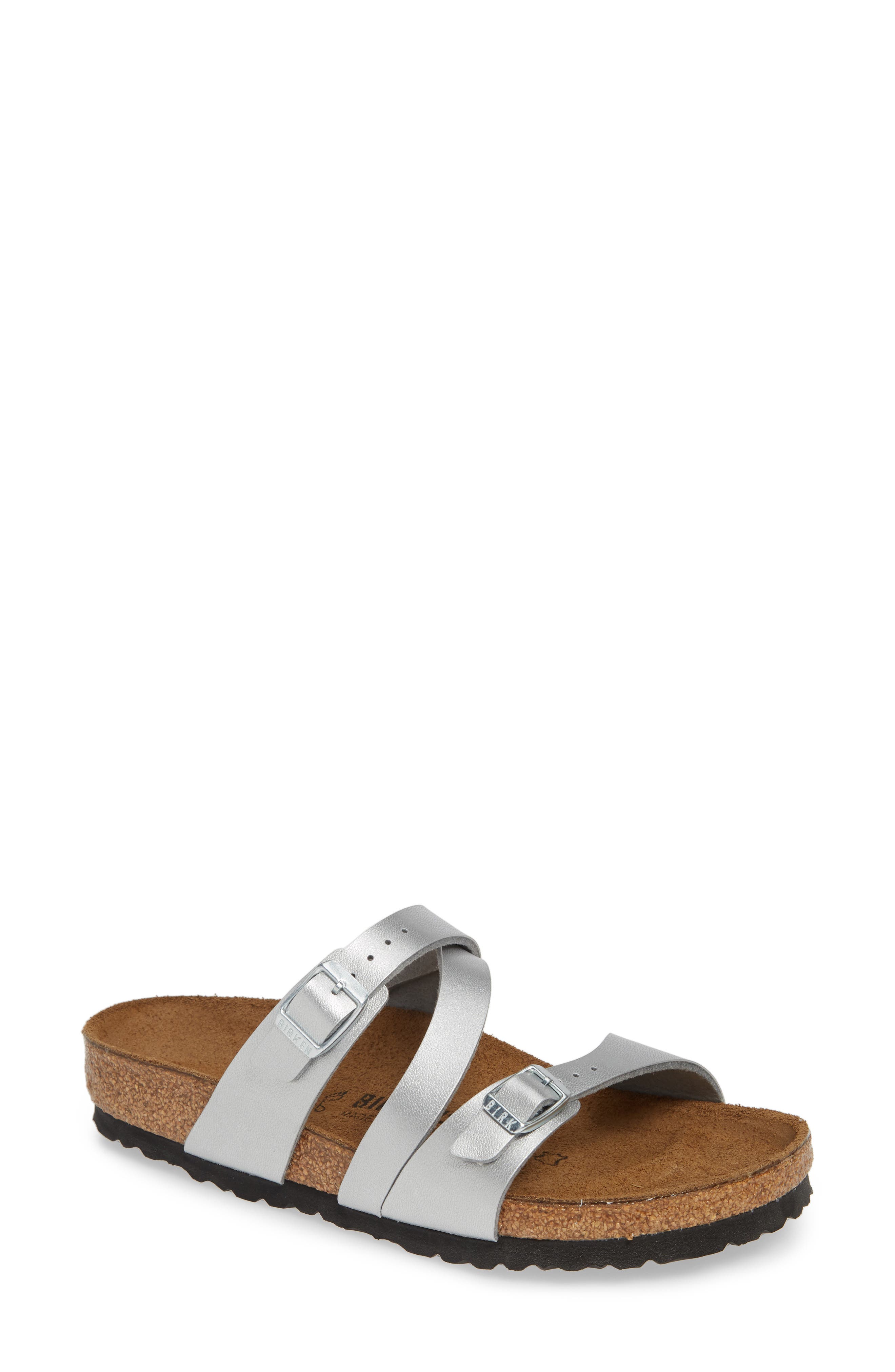 Birkenstock Salina Slide Sandal,7.5 - Metallic