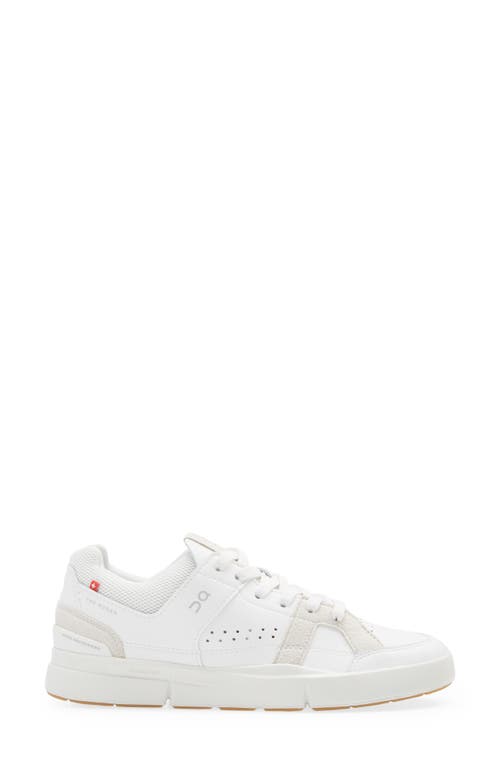 Shop On The Roger Clubhouse Tennis Sneaker In White/sand