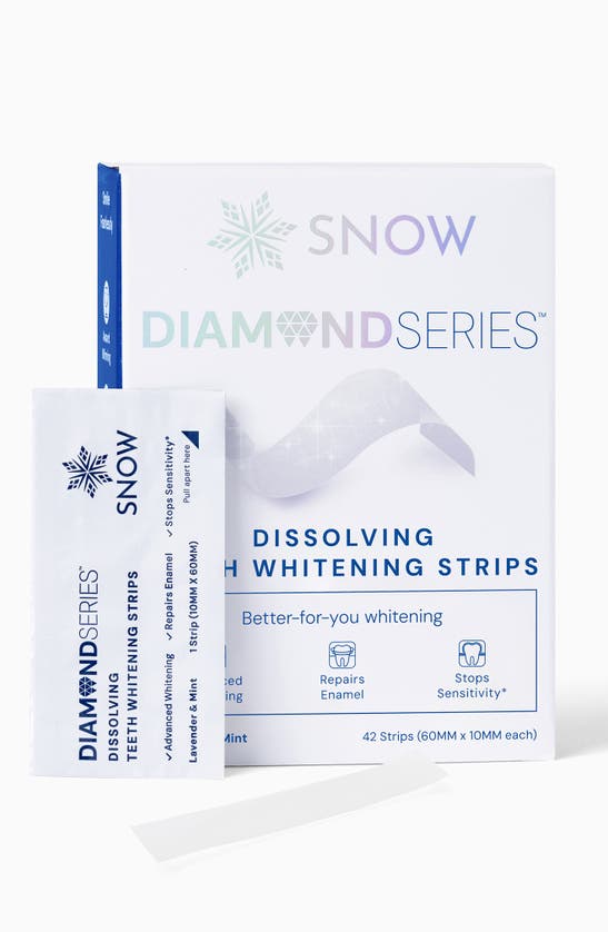 Snow Diamondseries Dissolving Teeth Whitening Strips In White