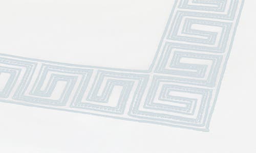 Matouk Ophelia 520 Thread Count Cotton Percale Flat Sheet In Light Blue