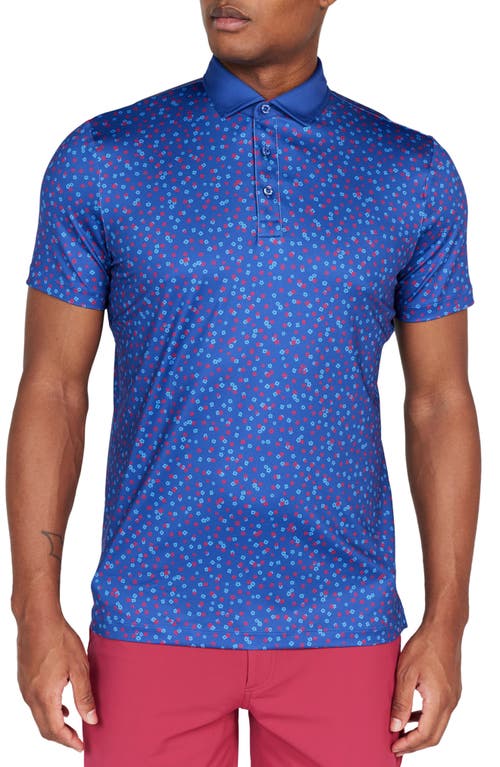 Herrick Floral Performance Golf Polo in Limoges