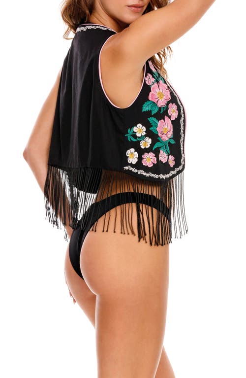 AGUA BENDITA AGUA BENDITA OTIS NOPAL EMBROIDERED COVER-UP VEST
