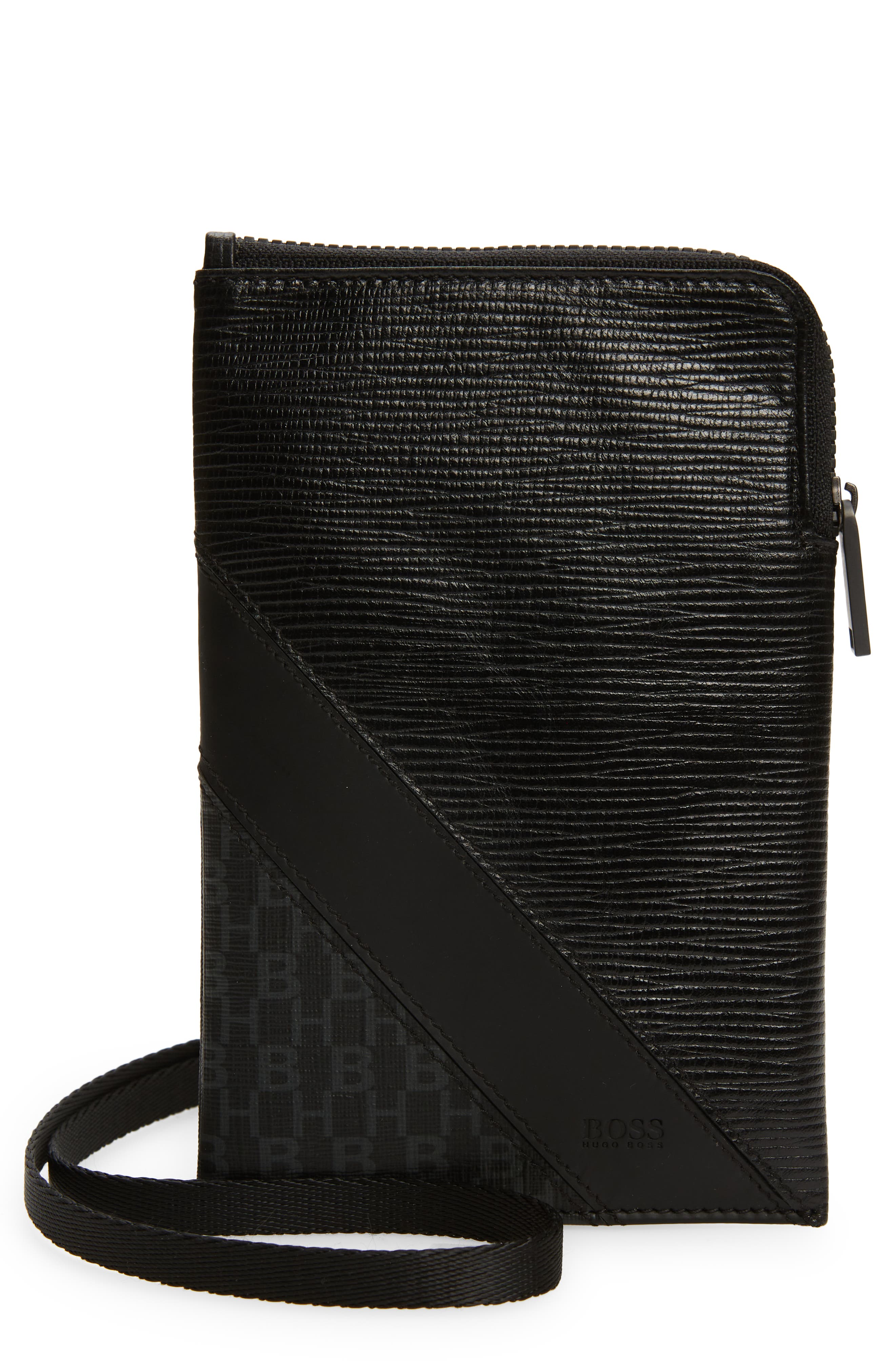 hugo boss leather phone case