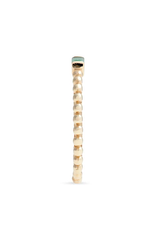 Anzie Emerald Dew Drop Ring In Yellow Gold/green