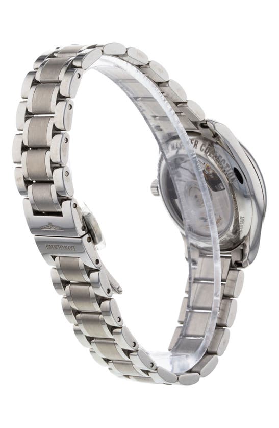 Shop Watchfinder & Co. Longines  Master Collection Bracelet Watch, 29mm In Silver / Black