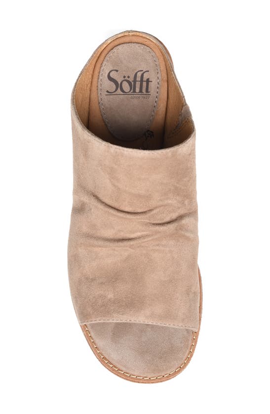 Söfft Netta Slide Sandal In Stone