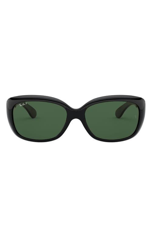 Ray Ban Ray-ban Jackie Polarized 58mm Sunglasses In Black/grey Polarized