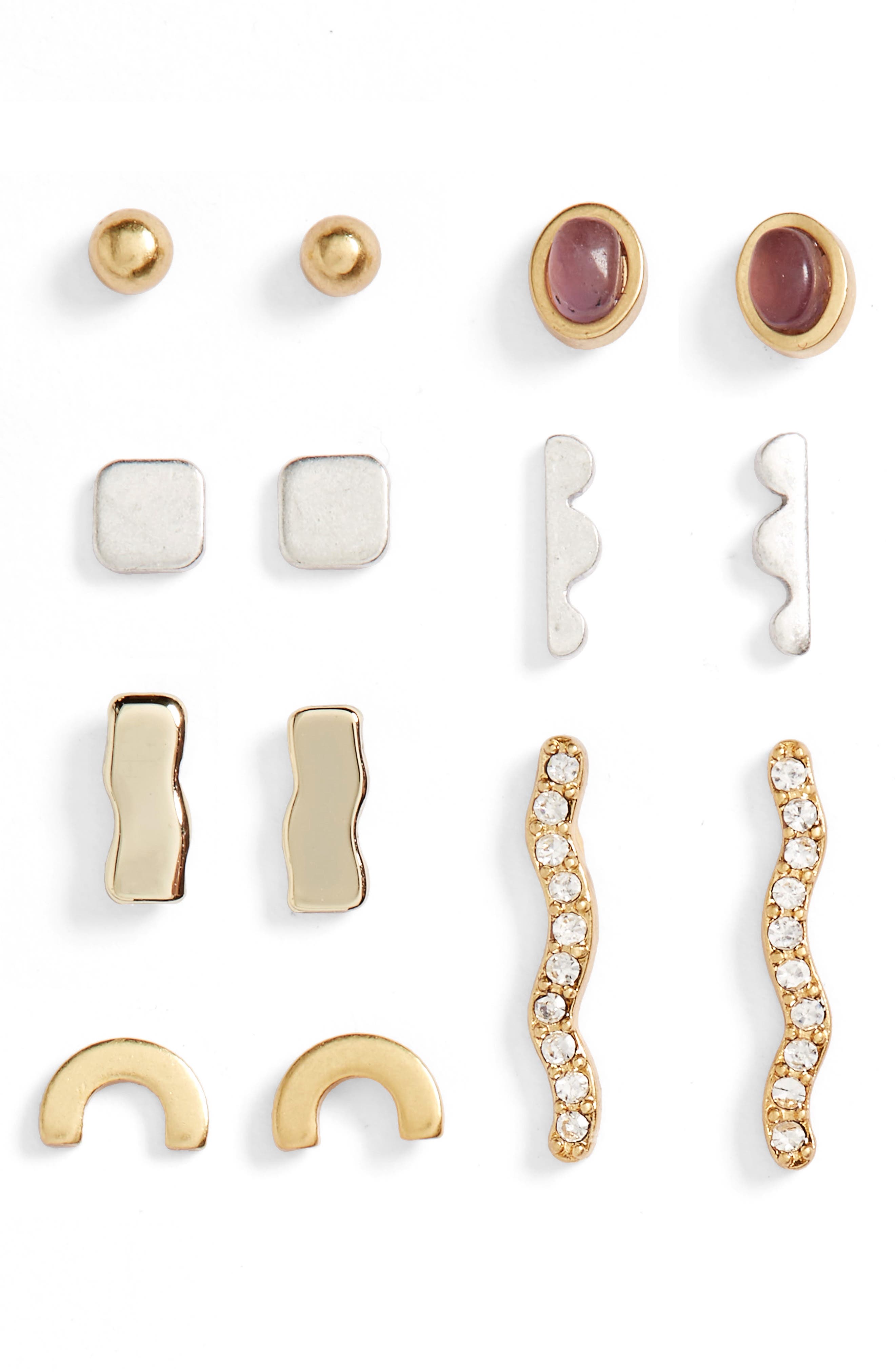 Madewell 7Pack Stud Earrings Nordstrom