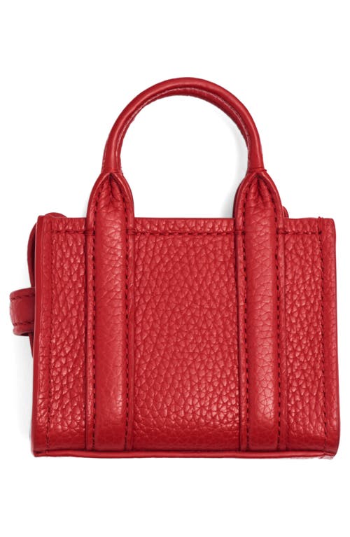 Shop Marc Jacobs The Nano Tote Bag Charm In True Red