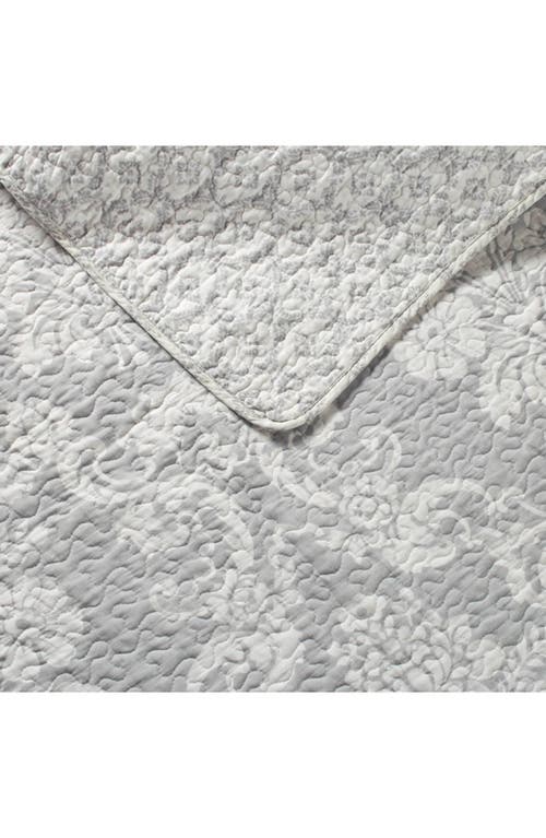 Laura Ashley Venetia Twin Quilt & Sham Set In Grey