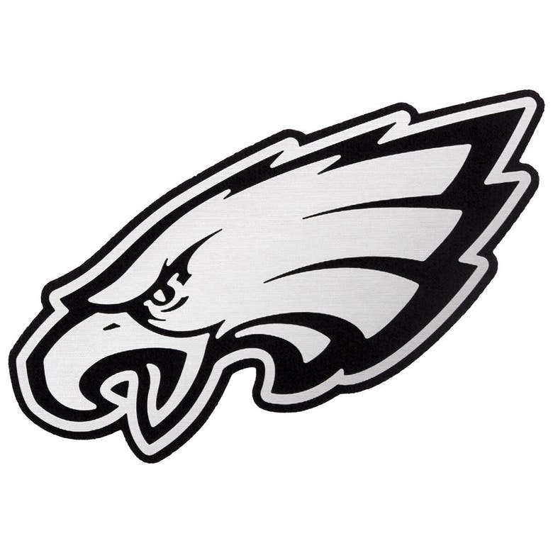 Shop Antigua Heather Gray Philadelphia Eagles Metallic Logo Victory Pullover Hoodie