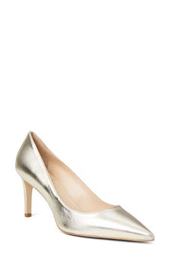 Bruno Magli Stella Pointed Toe Pump In Gold
