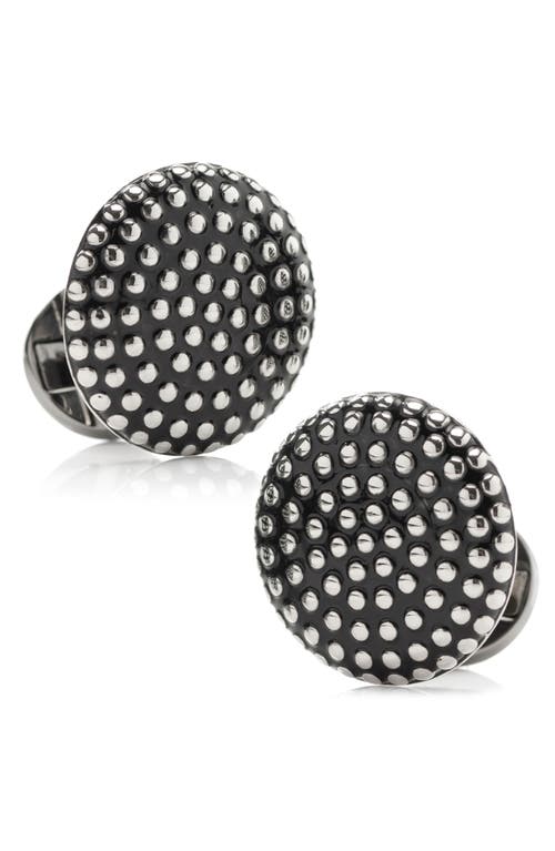 Cufflinks, Inc. Textured Circle Cuff Links in Silver at Nordstrom