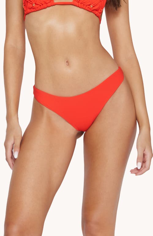 Pq Swim Chain Strap Bikini Bottom In Tangerine In Milos