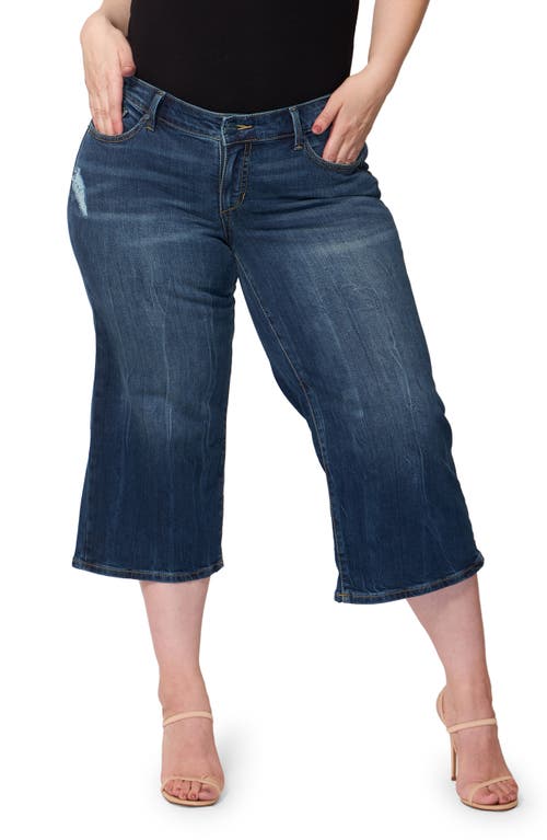 Mid Rise Wide Leg Crop Jeans in Rosemary