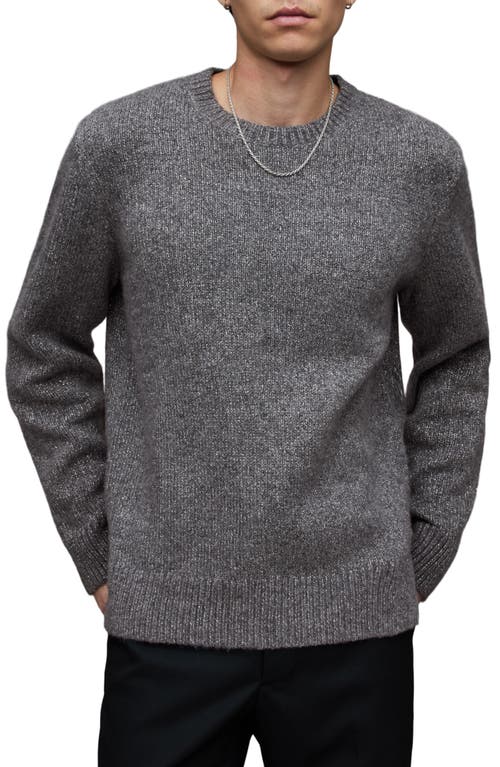 AllSaints Nebula Wool Blend Sweater Pewter Black at Nordstrom,