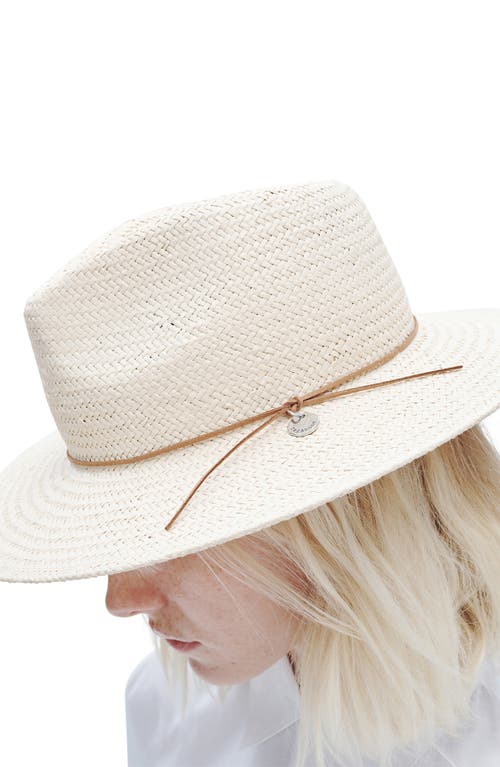 Shop Rag & Bone Packable Straw Fedora In Natural/brown