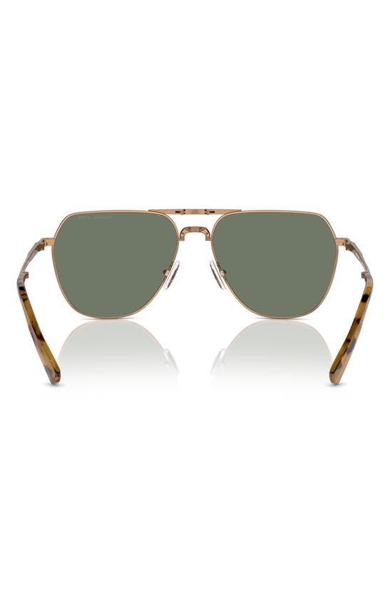 Shop Michael Kors 59mm Pilot Keswick Sunglasses In Gold