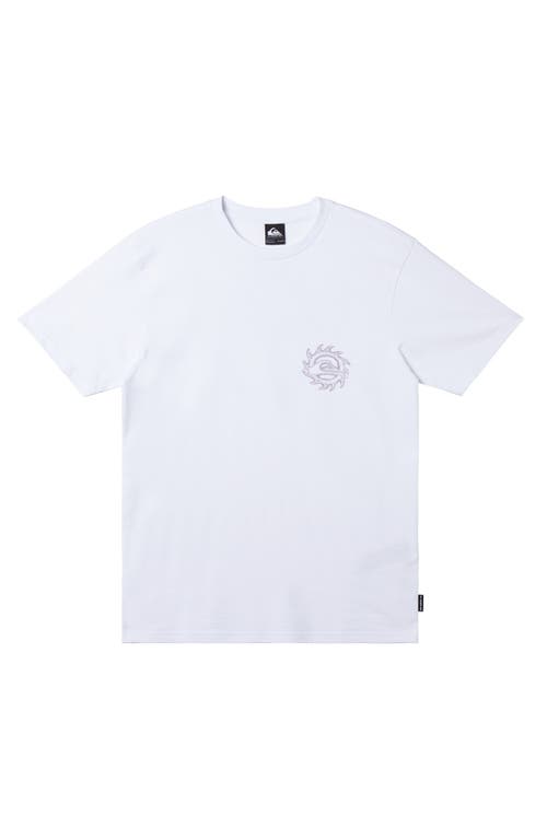 Quiksilver In Good Hands Graphic T-shirt In White