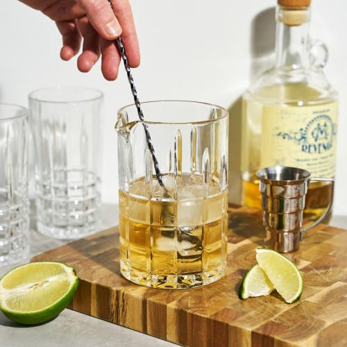 Viski Highland Crystal Mixing Glass In Clear