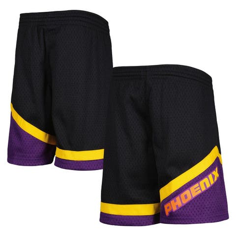 Outerstuff Youth LeBron James Black Los Angeles Lakers Pandemonium Name & Number Shorts, Size: XL