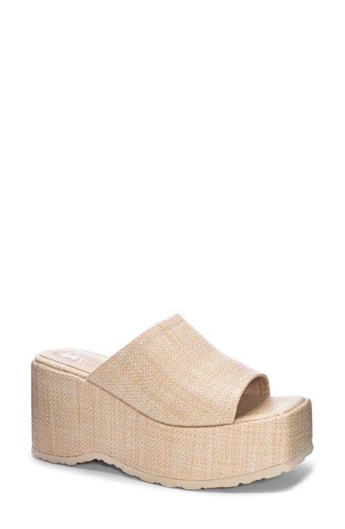 Dirty Laundry Trighton Platform Wedge Sandal in Natural