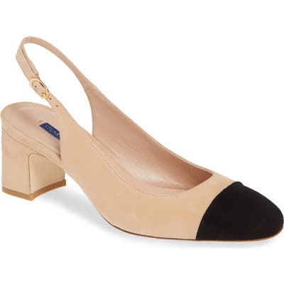 Stuart Weitzman Loraina Slingback Pump, Beige