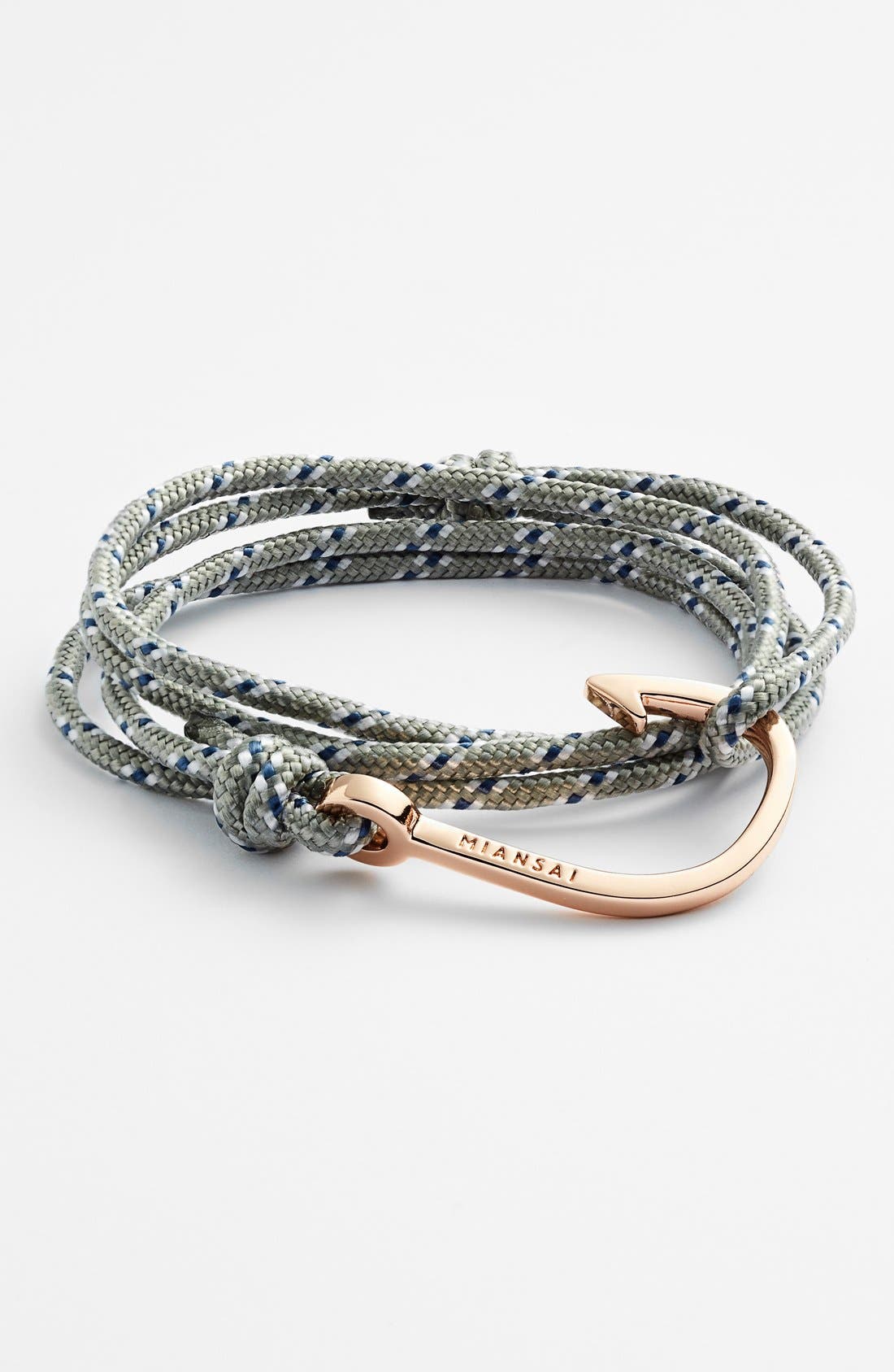 Miansai Rose Gold Hook Rope Bracelet Nordstrom