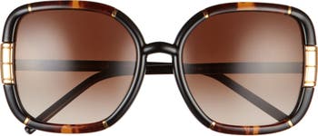 Tory Burch 57mm Square Sunglasses | Nordstrom